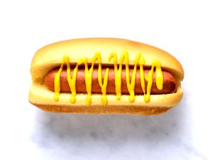 1 hot dog (211 g) Angus All Beef Stadium Dog on a Pretzel Bun