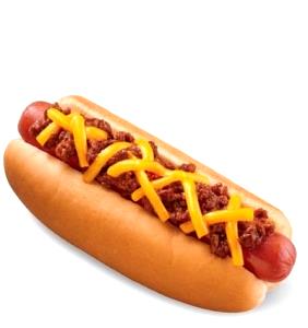 1 hot dog (237 g) Extra-Long Chili Cheese Coney
