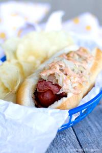 1 hot dog (245 g) Original Pastrami Dog on a Pretzel Bun
