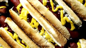 1 hot dog (34 g) Hot Dogs