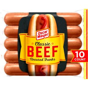 1 hot dog (43 g) Natural Uncured Beef Hot Dogs