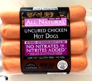 1 hot dog (47 g) Natural Uncured Chicken Hot Dog
