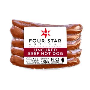 1 hot dog (57 g) Uncured Beef Hot Dogs