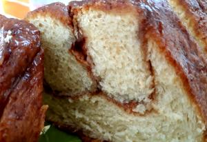1 inch slice (2 oz) Hand Twisted Cinnamon Sugar Bread