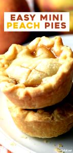 1 Individual Pie Individual Size or Tart Peach Pie