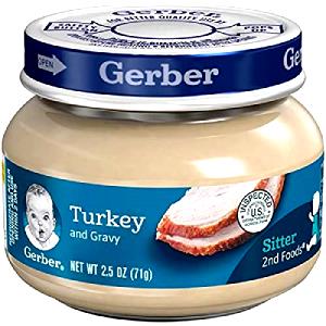 1 Jar (2.5 Oz) Baby Food Turkey
