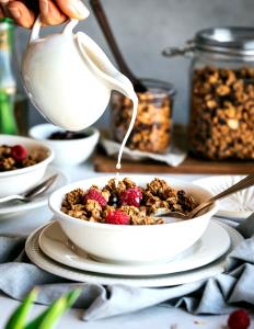 1 Jar Good Morning, Cinnamon Raisin Granola, Strained