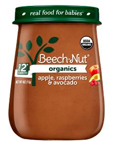 1 Jar, NFS Baby Food Apple Raspberry