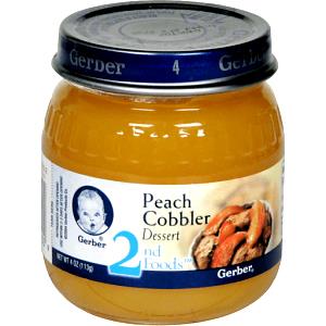 1 Jar, NFS Baby Food Peach Cobbler