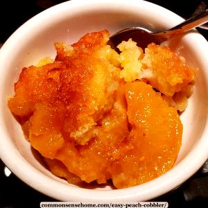 1 Jar Peach Cobbler, Strained