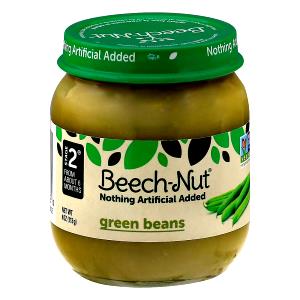 1 Jar Tender Young Green Bean, Strained, Stage 2