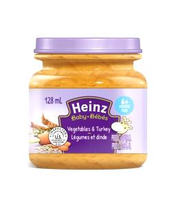 1 Jar Vegetable & Turkey, Strained