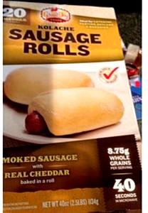 1 kolache (57 g) Kolache Sausage Rolls - Cheddar