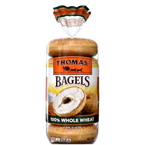 1 Large 100% Whole Wheat Bagel