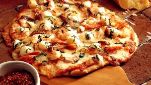 1 Large (15" Dia) Thin Crust Pizza with Seafood