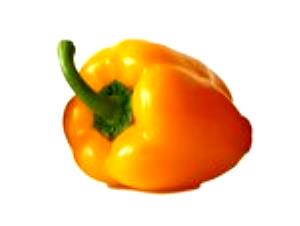 1 Large (3-3/4" Long, 3" Dia) Yellow Sweet Peppers