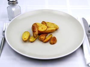 1 Large (3" To 4-1/4" Dia) Russet Potatoes (Flesh and Skin, Baked)