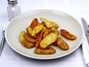 1 Large (3" To 4-1/4" Dia) White Potatoes (Flesh and Skin)