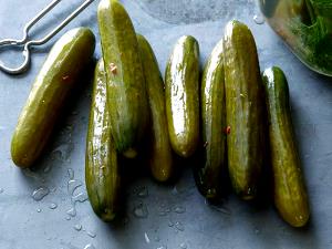 1 Large (4" Long) Reduced Salt Dill Cucumber Pickles