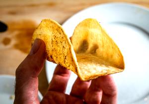 1 Large (6-1/2" Dia) Taco Shells (Baked)