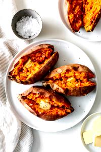 1 Large Baked Sweetpotato (Peel Eaten, Fat Not Added in Cooking)