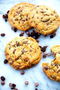 1 Large Chocolate Chip Cookie with Raisins