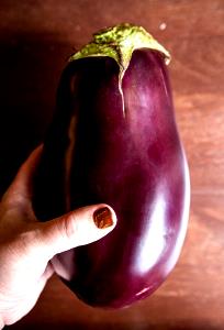 1 Large Cooked Eggplant (Fat Added in Cooking)