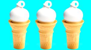 1 Large Fast Food (include Dairy Queen) Light Ice Cream Cone