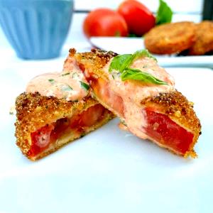 1 Large Fried Red Tomatoes