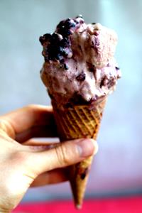 1 Large Lowfat Chocolate Frozen Yogurt Cone