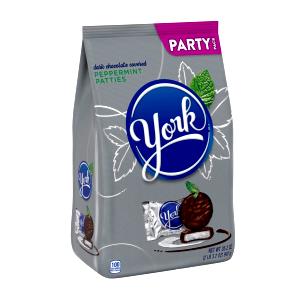 1 Large Pattie (1.5 Oz), York Chocolate Covered Fondant