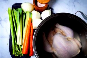 1 Large Piece (yield After Cooking, Bone Removed) Chicken