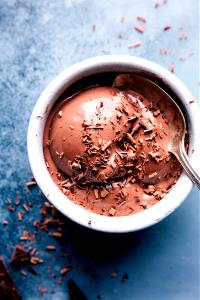 1 Large Scoop/dip Lowfat Chocolate Frozen Yogurt