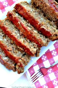 1 Large Slice Meat Loaf Made with Venison/Deer