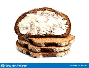 1 Large Slice Toasted Black Bread