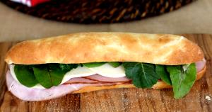 1 Large Submarine, Hoagie Toasted Wheat or Cracked Wheat Roll