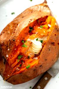 1 Large Sweet Potato (Without Salt, Baked In Skin, Cooked)