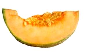 1 Large Wedge (1/8 Large Melon) Cantaloupe (Muskmelon)