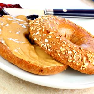 1 Large Wheat Bagel with Fruit and Nuts