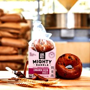 1 Large Wheat Bagel with Raisins
