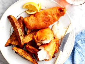 1 Large (yield After Cooking, Bone Removed) Baked Breaded or Battered Haddock