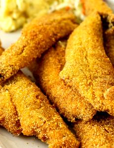 1 Large (yield After Cooking, Bone Removed) Fried Floured or Breaded Flounder