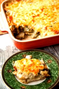1 Lasagna (8" Square) Lasagna with Chicken or Turkey and Spinach