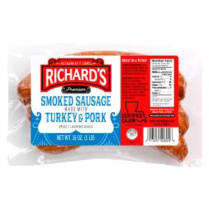 1 Lb 16 Oz Pork and Beef Smoked Link Sausage