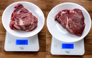 1 Lb Beef Chuck (Top Blade, Trimmed to 1/4" Fat, Choice Grade)