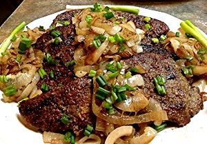 1 Lb Beef Liver (Cooked, Pan-Fried)