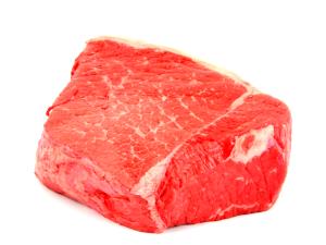 1 Lb Beef Outside Round (Steak, Lean Only, Trimmed to 0" Fat, Choice Grade)