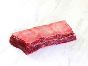 1 Lb Beef Ribs (Whole, Trimmed to 1/4" Fat, Select Grade, Cooked, Roasted)