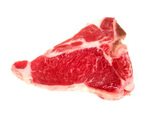 1 Lb Beef T-Bone Steak (Trimmed to 1/8" Fat, Choice Grade)