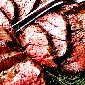 1 Lb Beef Tenderloin (Lean Only, Trimmed to 1/4" Fat, Cooked, Roasted)